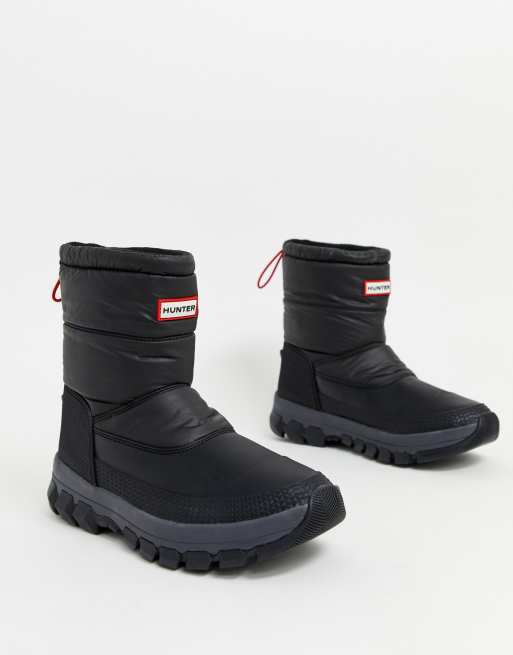 Botas de nieve acolchadas en negro de Hunter Original ASOS