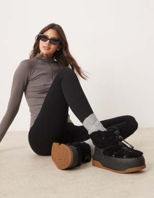 Botas de nieve bajas negras Janie de Pajar - view 1