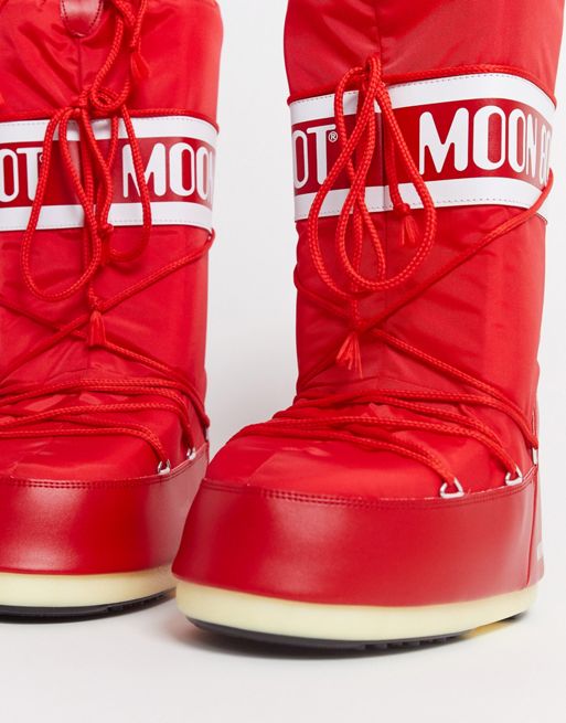 Moon Boot ICON - Botas para la nieve - red/rojo 