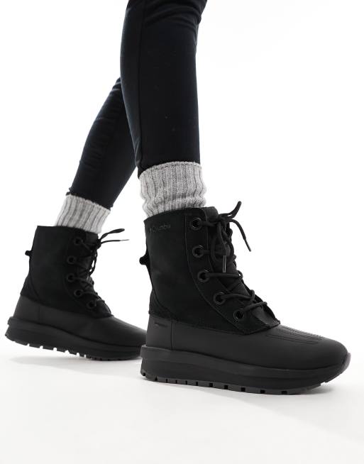 Botas de nieve negras Moritza Shield de Columbia ASOS