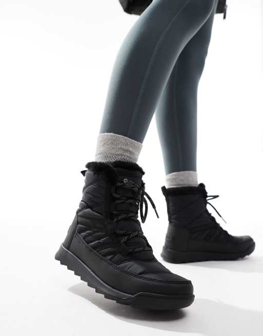 Botas de nieve negras y color cantera impermeables con cordones Whitney II Plus WP de Sorel