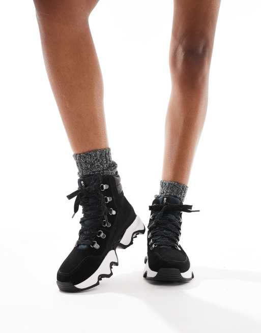 Botas de nieve negras y sal marina impermeables de ante Kinetic Impact Conquest Plus WP de Sorel, 4 de 4