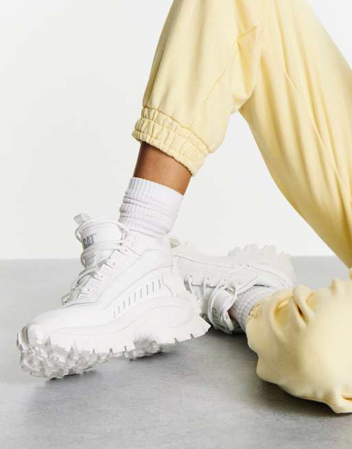  Botas de senderismo blancas de caña media con cordones Intruder de CAT, 4 de 4