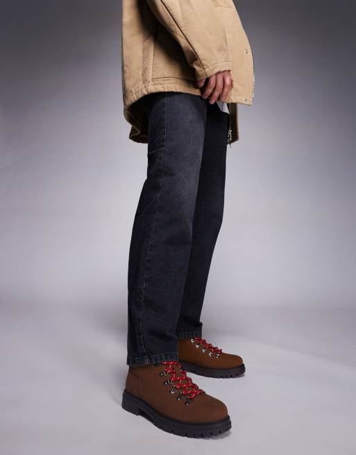 Botas de senderismo color tostado con cordones y suela dentada de ASOS DESIGN, 2 de 4
