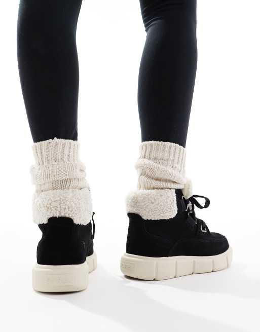 Botas de senderismo negras y color crema Explorer III Nw Lace de Sorel, 4 de 4