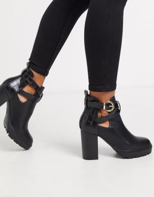 Talons Pailletés Dorés New Look - Taille UK 3 - Portés Une Fois - Pointes Ouvertes