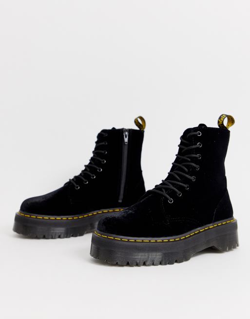 Botas de terciopelo con plataforma Jadon de Dr Martens