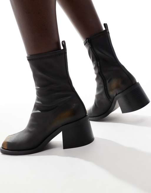 Botas de vestir marrón pulido con tacón de altura media Ranger de ASOS DESIGN, 4 de 4