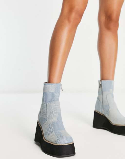 Botas cuña online plataforma