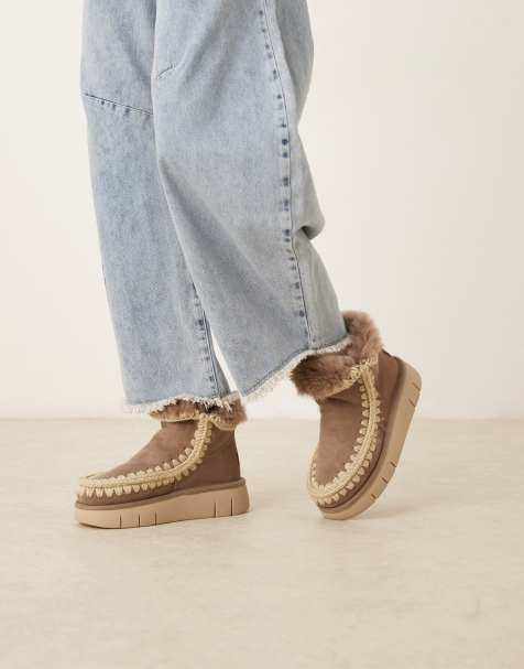 Botas gris elefante de ante Bounce 18 de Mou - view 1