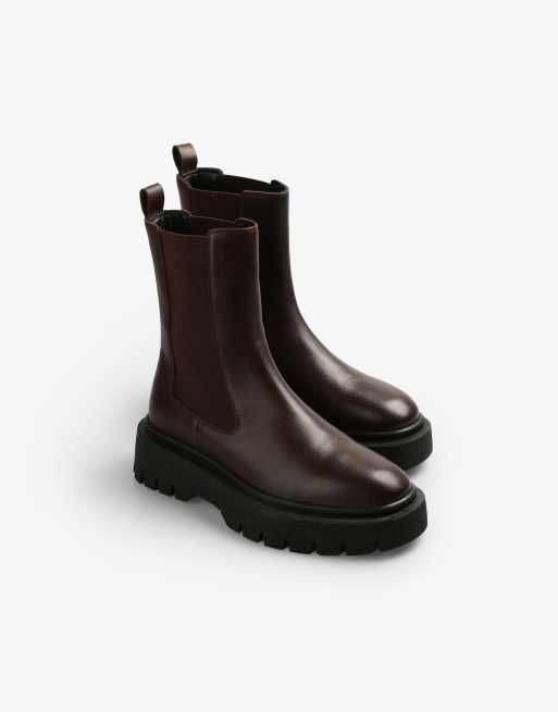 Botas marrón oscuro New High Track de Scalpers