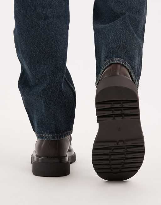 Botas marrón vintage de caña alta con cordones Mvega de SEQWL, 3 de 4