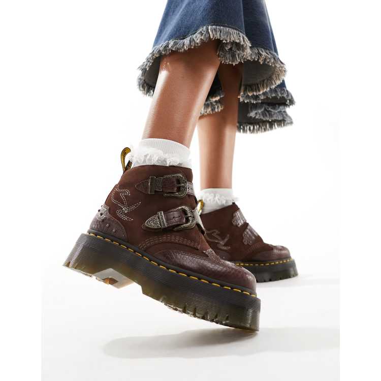 Dr martens marrones zapatillas best sale