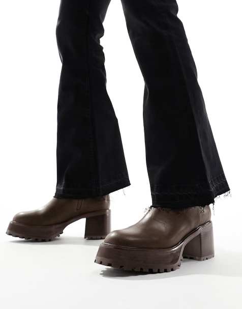 Botas plataforma negras discount hombre