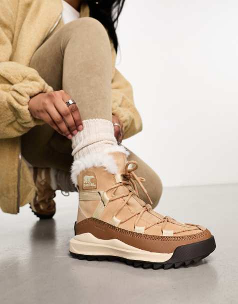 Botas marrones con online cordones mujer