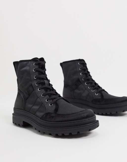 Botas militares gruesas en negro de All Saints ASOS