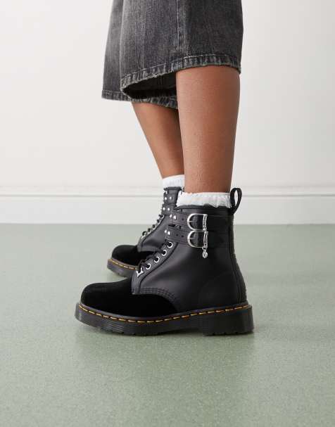 Botas negras 1460 de Dr Martens x Wednesday - view 1