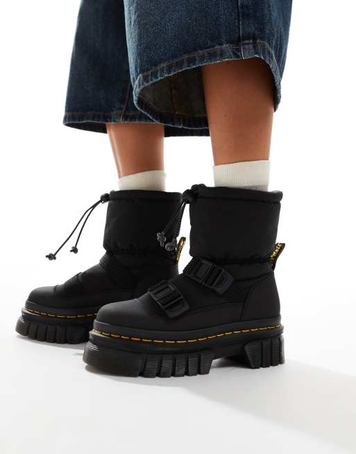 Martens Botines 1460 Nappa Mujer Negro Cuero Estilo Iconico Con  Cordones Botas Negras Mujer