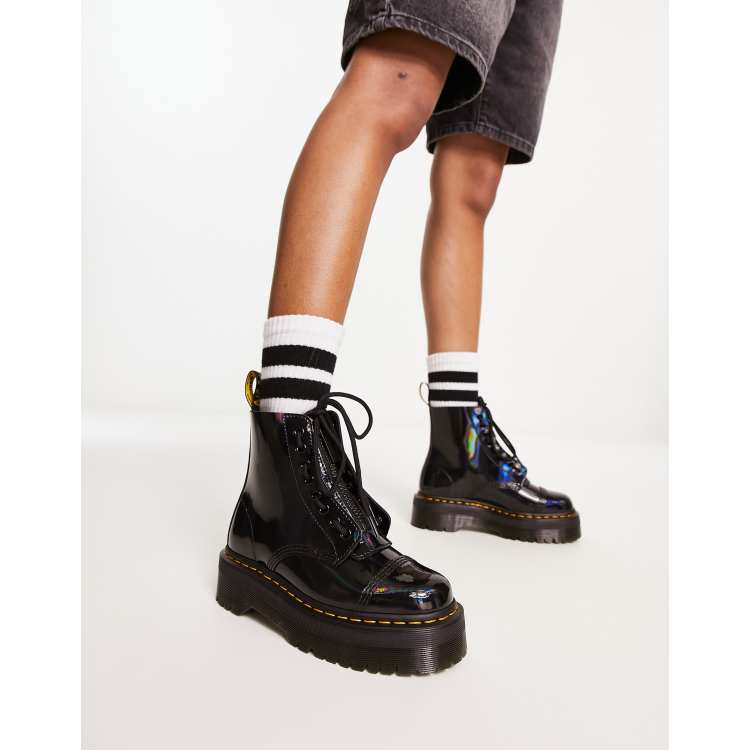 Botas brillantes con plataforma Sinclair Dr Martens | ASOS