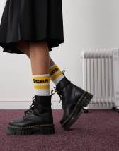 Botas con plataforma Sinclair de cuero Milled Nappa de Dr Martens ASOS