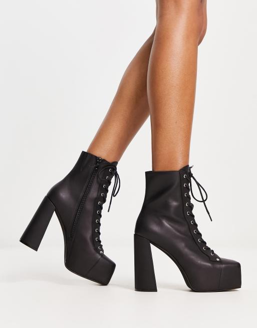 Botas negras con cordones Akita de Jeffrey Campbell ASOS