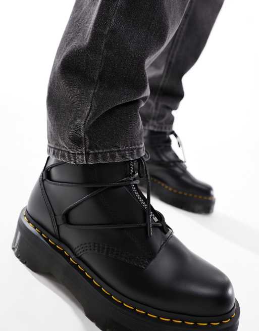 Botas negras con cordones de cuero liso Jarrick II de Dr Martens