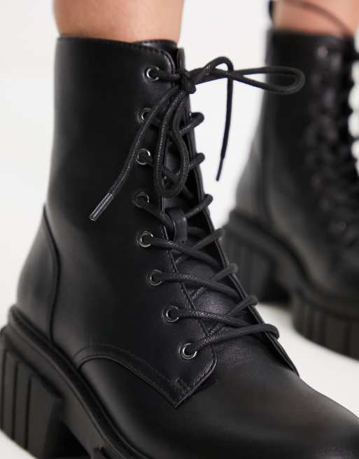 Botas negras con cordones Steve | ASOS