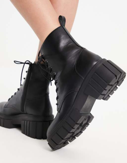 Botas negras con cordones Steve | ASOS