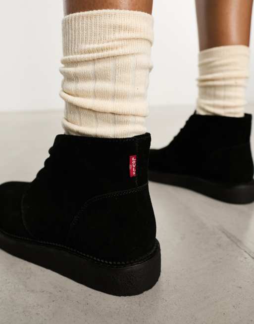 Botas negras levis mujer hot sale