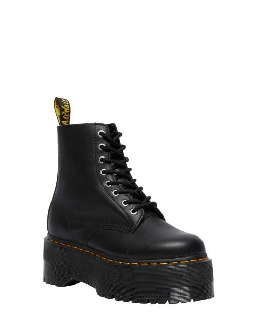 Botas negras con plataforma 1460 Max Dr | ASOS