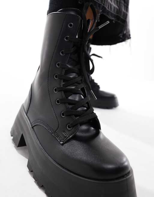 Botas negras con suela gruesa y cordones Albany de ASOS DESIGN, 2 de 4