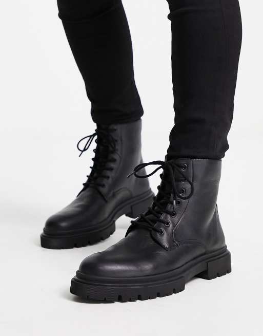 Botas 2025 cuero negro