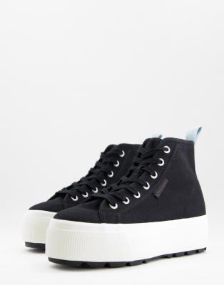 superga negras altas