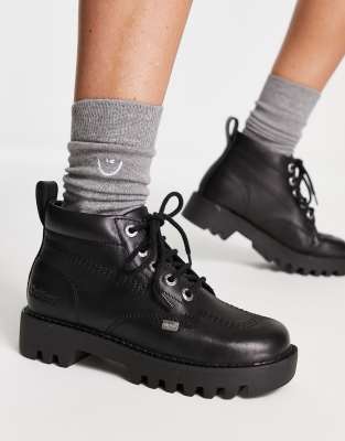 Baskets Kickers Kick Hi T41 Noir - Neuves Avec Boîte, Style Décontracté Homme