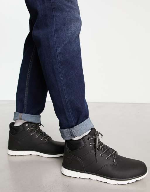 Botas negras de estilo senderista de cuero sintético de Jack & Jones