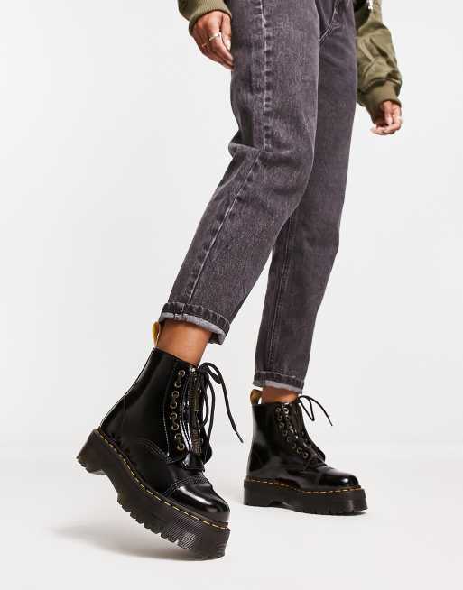 Botas negras de tejido apto para veganos Sinclair de Dr Martens