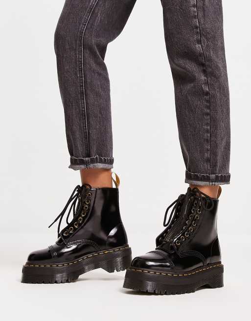 Botas negras de tejido apto para veganos Sinclair de Dr Martens ASOS