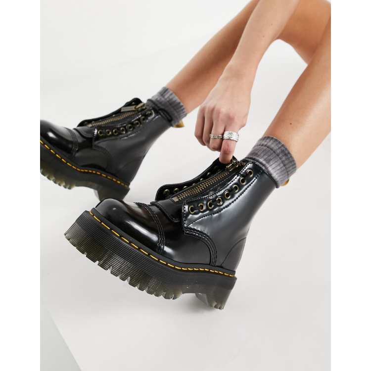 Asia Proceso Desprecio Botas negras de tejido apto para veganos Sinclair de Dr Martens | ASOS