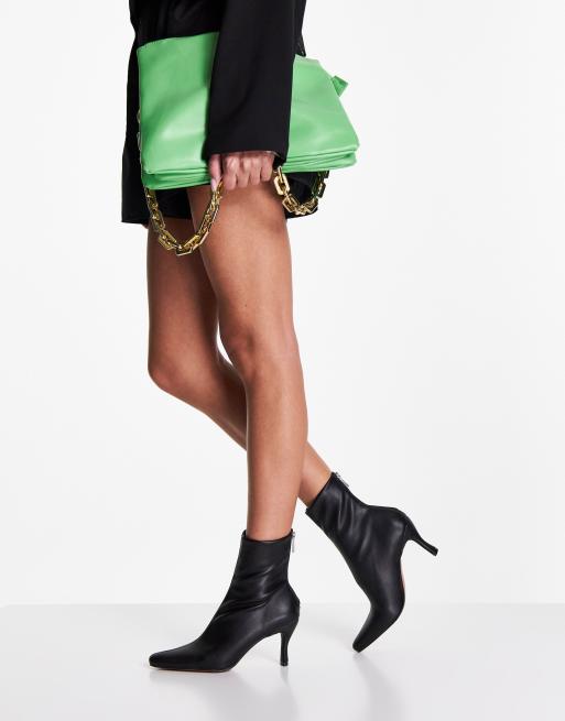 Botas negras elásticas de estilo calcetín Ray de ASOS DESIGN