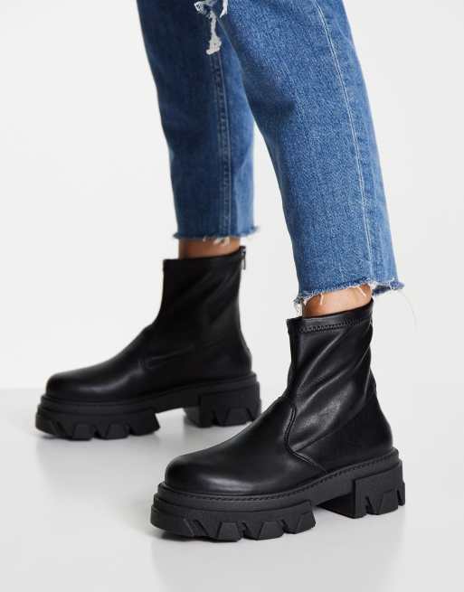 Botas negras el sticas Kendall de Topshop