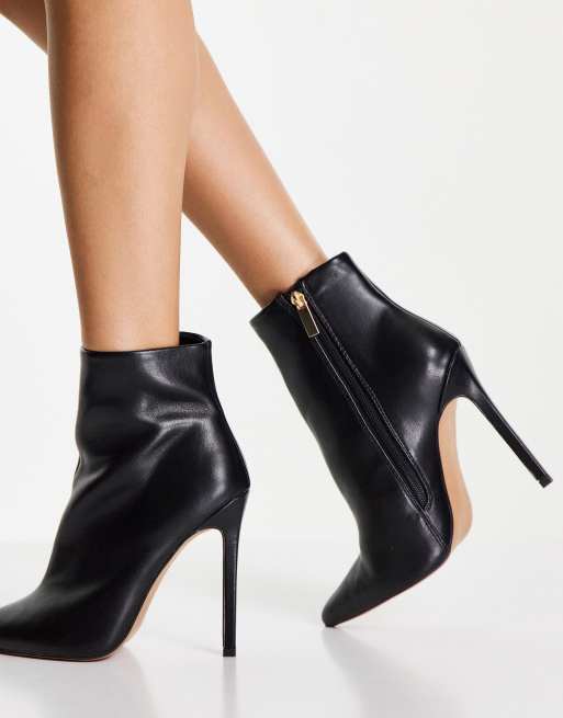 Botas negras estilo calcetín de tacón alto Esmeralda de ASOS DESIGN Wide Fit, 3 de 4