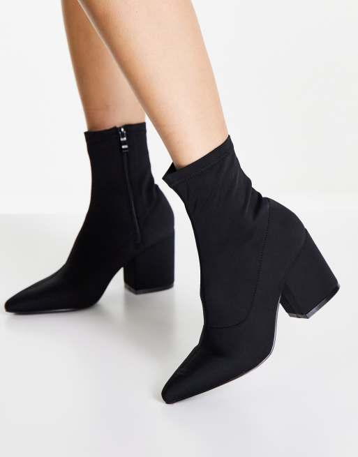 Botas negras estilo calcet n de tac n medio Kinley de RAID ASOS