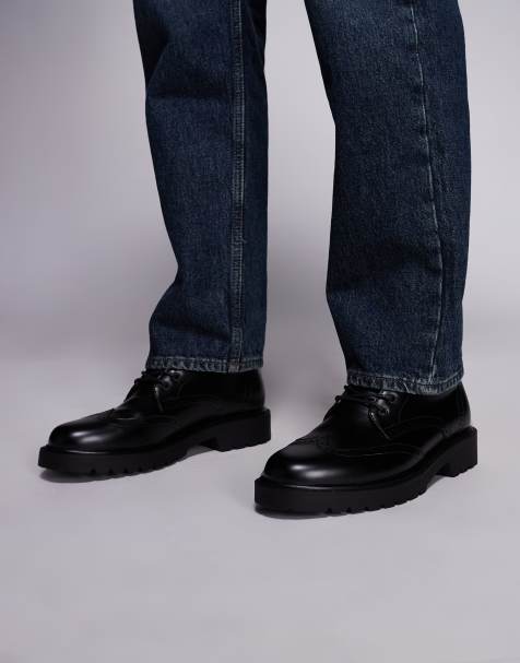 Botas negras estilo Oxford con cordones de ASOS DESIGN - view 1