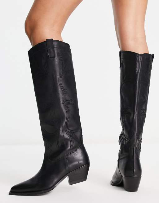 Botas negras estilo wéstern de auténtico de Mango | ASOS