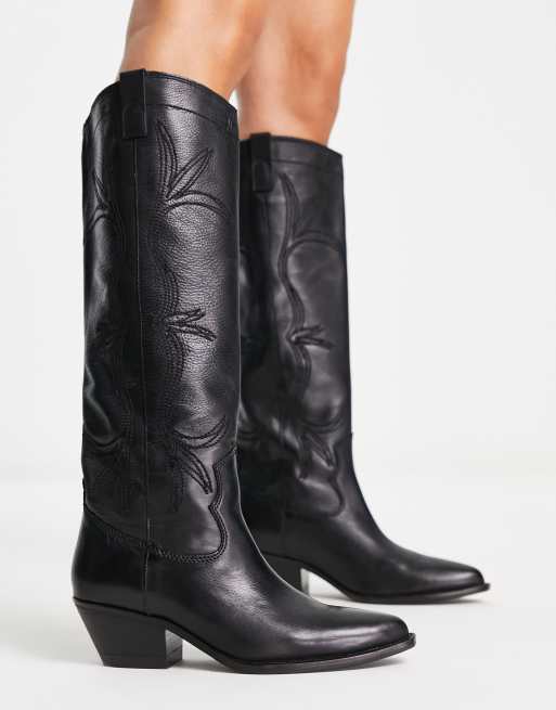 Botas cowboy negras mango hot sale