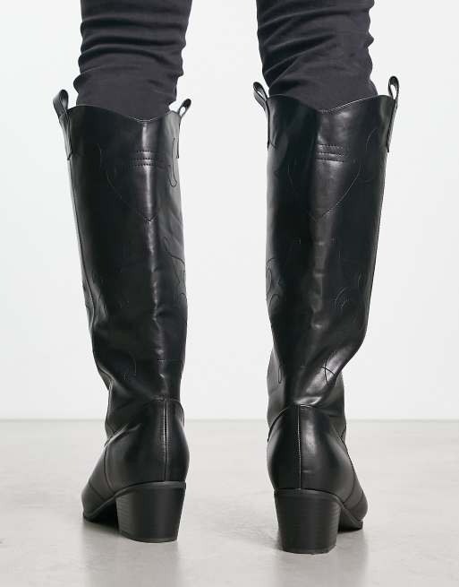 Botas negras estilo w stern de estilo vintage Austin de Public Desire