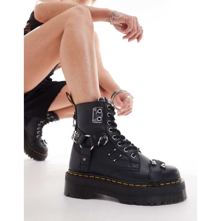 Botas negras Jadon Piercing de Dr. Martens ASOS