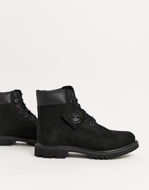 Botas negras planas de 6