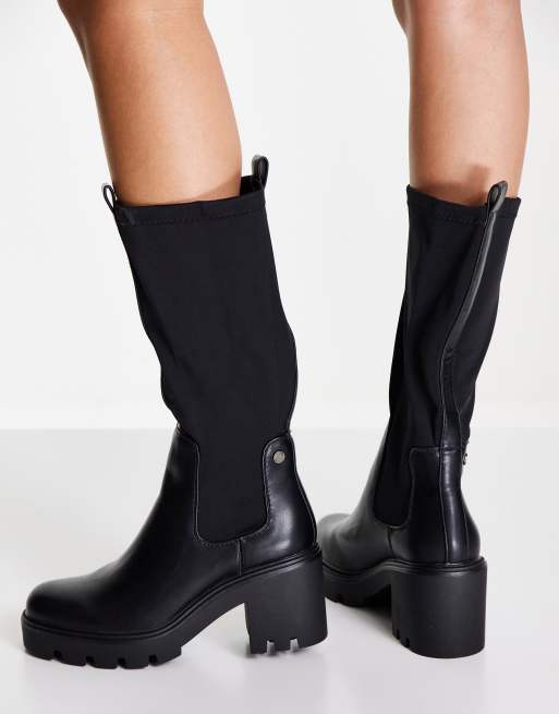 Xti Botas Chelsea Plataforma Botines Plataforma Xti Botin Negro