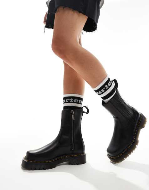 Botas negras sin cierres de cuero Amaayah Lo de Dr. Martens - view 1